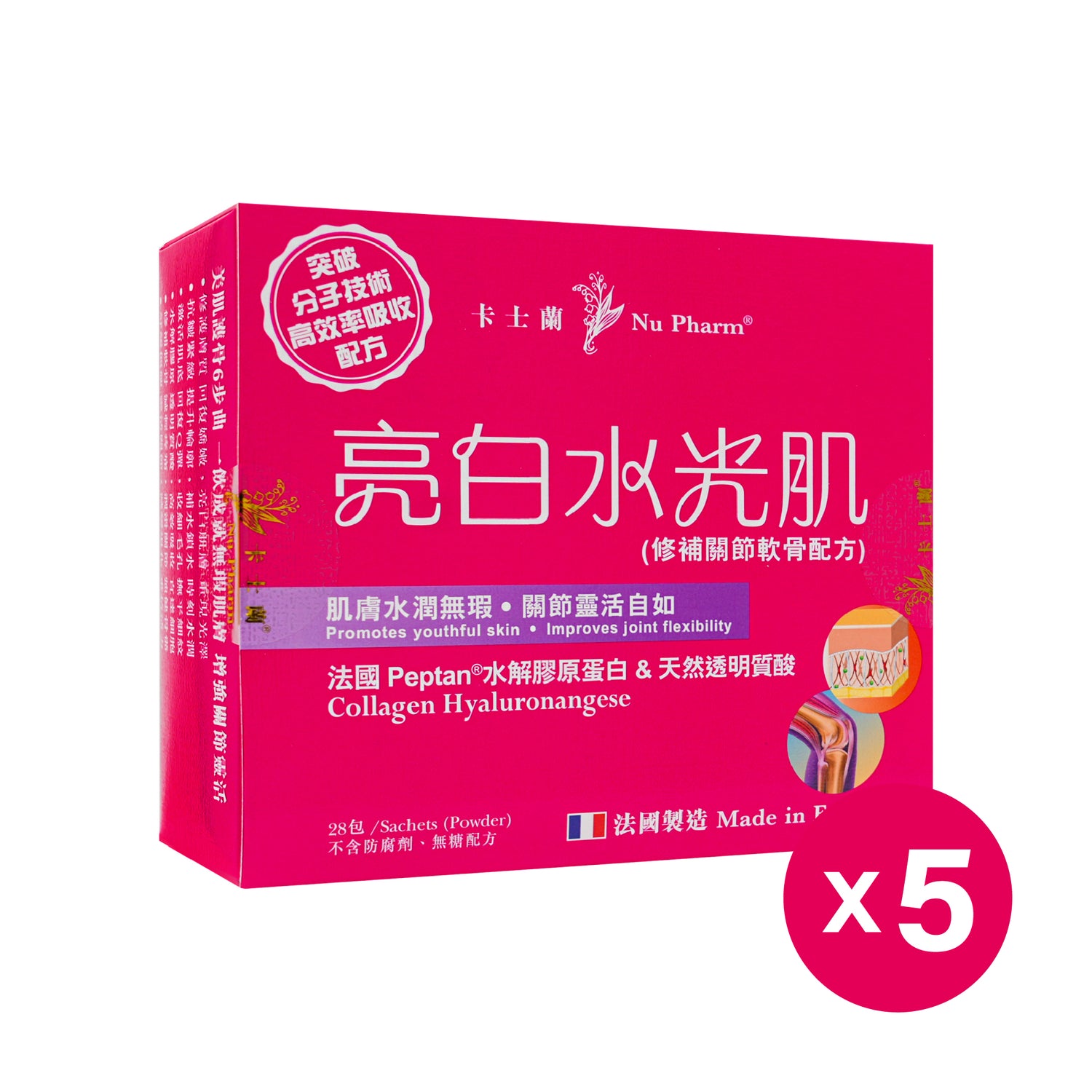 亮白水光肌 (修補關節軟骨配方)｜單盒裝 x 5